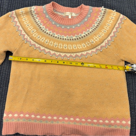 Loveshackfancy Pearl Embellished Sweater Size Large - Picture 6 of 6